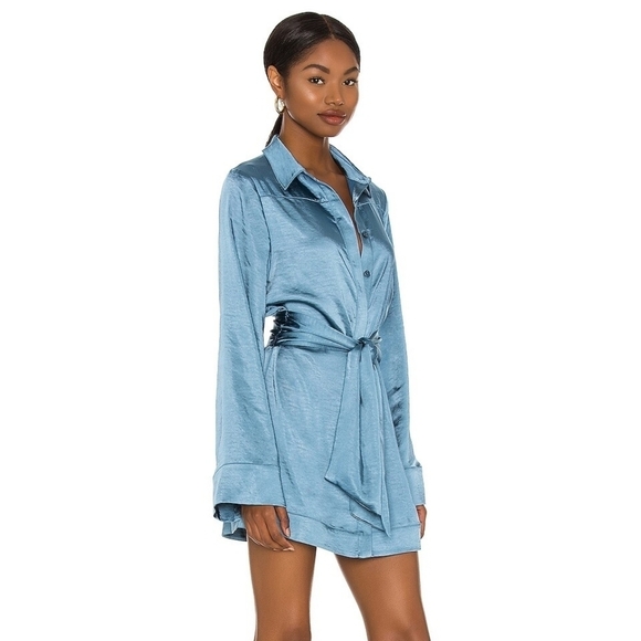 Camila Coelho Priscilla Mini Dress in Blue size XXS NWT - Picture 2 of 9